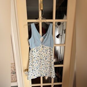 Princess Polly blue floral dress